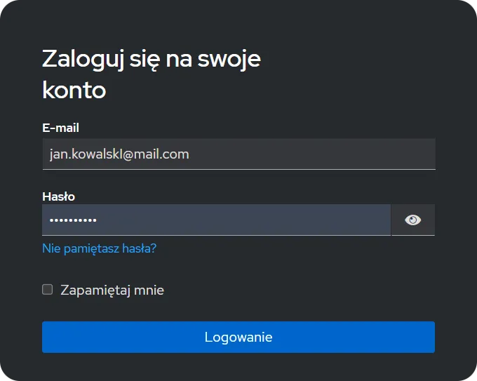 Strona logowania