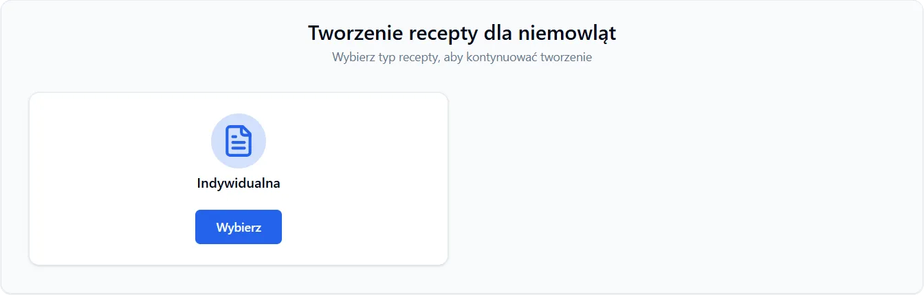 Typy recept dla dzieci